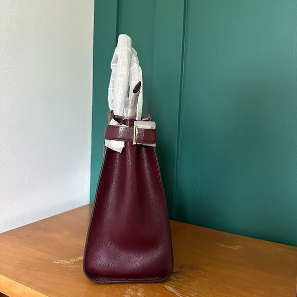 Kate Spade New York Leather Large Satchel Staci in Cherrywood - Picture 10 of 14